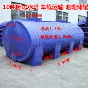 迅升10噸臥式儲罐_車載運輸臥式水塔廠家...